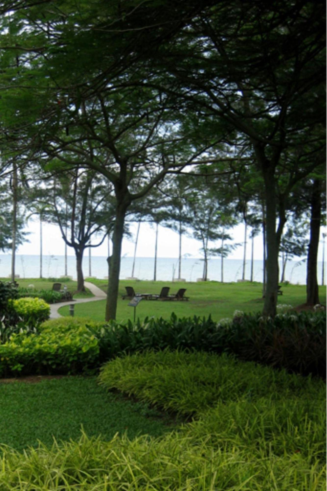 Miri Marriott Resort&Spa Exteriör bild View of the ocean from the resort